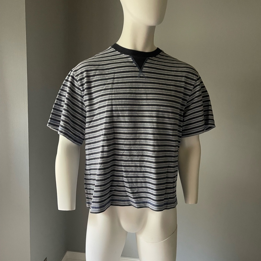 BDG Navy and White Striped Tee